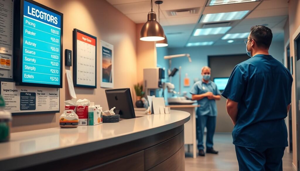 Urgent care service costs