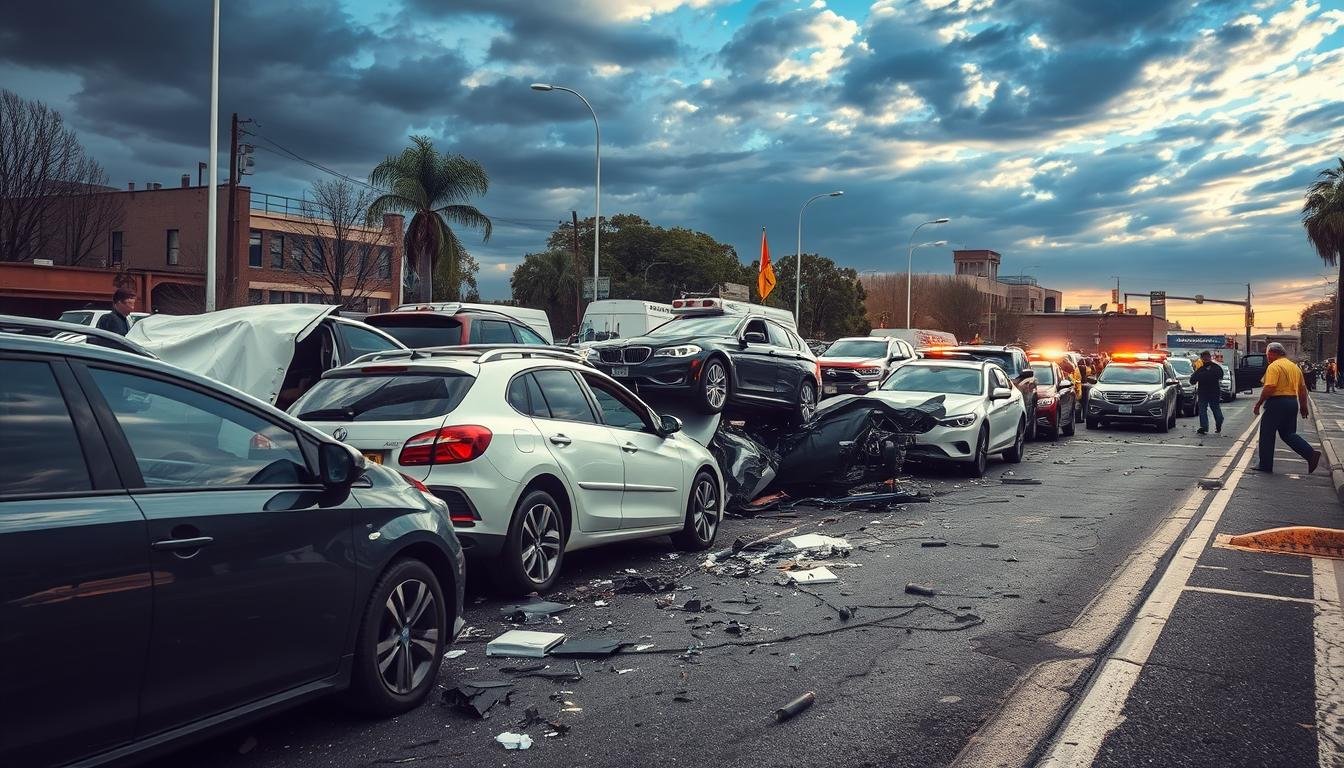 Whose insurance pays in a multi-car accident